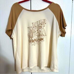 NWT. No Comment “welcome to the Wild West” Ragland tee 2X.